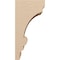 Ekena Millwork 10"W x 10"D x 20"H Wide Diane Rough Cedar Woodgrain TimberThane Corbel, Primed Tan CORUR10X10X20DIARCPR - alternate 2